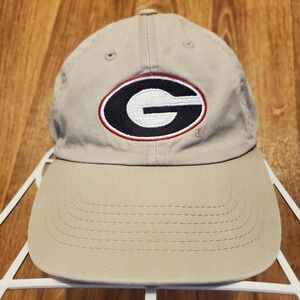Georgia Bulldogs‎ Hat Cap Adult Strapback Khaki Tan Captivating Headgear